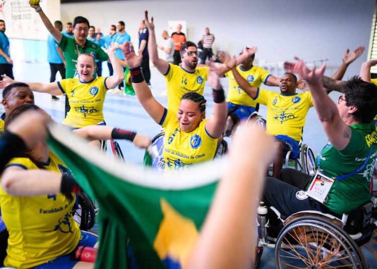 Com emoção, Brasil vence o Egito e conquista o 1º Mundial de Handebol de Cadeira de Rodas (HCR4)