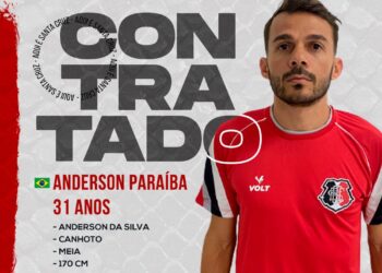 Anderson Paraíba fala sobre suas características e desejo de representar bem o Santa Cruz