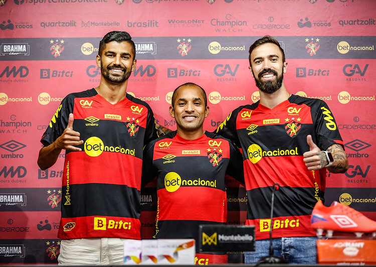 Sport apresenta mais três reforços para 2023: Jorginho, Matheus Vargas e Edinho