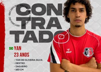 Yan Oliveira fala sobre características de jogo e torcida do Santa Cruz