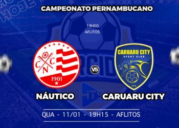Náutico x Caruaru City: veja escalações, onde assistir e outros detalhes do jogo pelo Campeonato Pernambucano