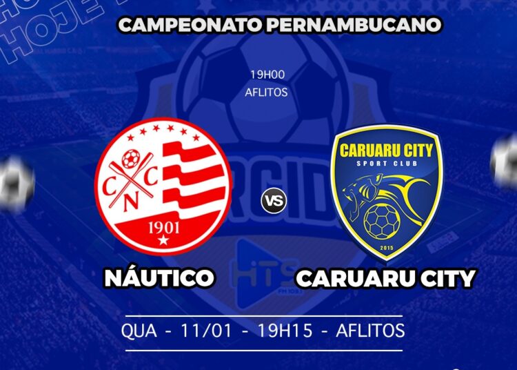 Náutico x Caruaru City: veja escalações, onde assistir e outros detalhes do jogo pelo Campeonato Pernambucano