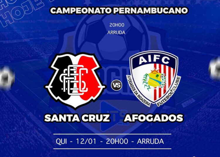 Santa Cruz x Afogados: veja escalações, onde assistir e outros detalhes do jogo pelo Campeonato Pernambucano