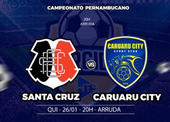 Santa Cruz x Caruaru City: veja escalações, onde assistir e outros detalhes do jogo pelo Campeonato Pernambucano