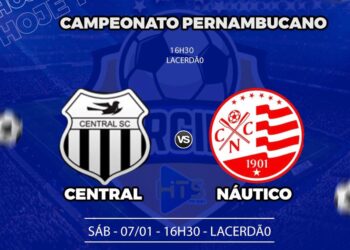 Central x Náutico: veja escalações, arbitragem e onde assistir duelo pelo Campeonato Pernambucano