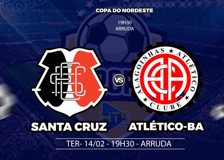 Santa Cruz x Atlético-BA: veja escalações, onde assistir e outros detalhes do jogo pela Copa do Nordeste