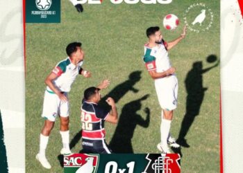 Felipe Gedoz estreia e faz gol da vitória do Santa Cruz sobre o Salgueiro