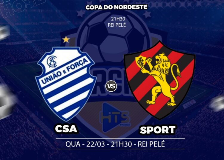 CSA x Sport: veja escalações, onde assistir e outros detalhes do jogo pela Copa do Nordeste