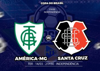 América-MG x Santa Cruz: veja escalações, onde assistir e outros detalhes do jogo pela Copa do Brasil