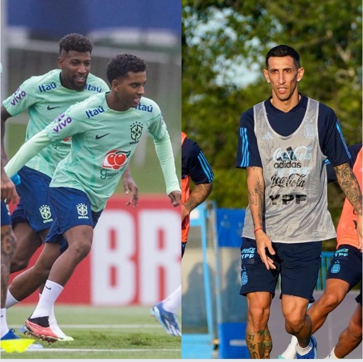 Hoje tem Brasil x Argentina - Veja onde assistir, escalações e arbitragem  do jogão de logo mais