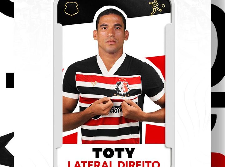 Santa Cruz oficializa retorno do lateral direito Toty para 2024
