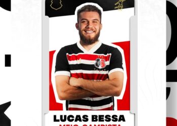 Santa Cruz oficializa a contratação do meio-campo Lucas Bessa, ex-Altos