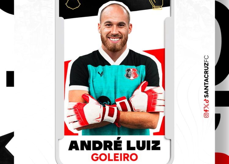 Santa Cruz oficializa contratação do goleiro André Luiz por empréstimo