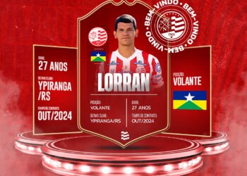 Náutico oficializa contratação do volante Lorran, ex-Ypiranga-RS