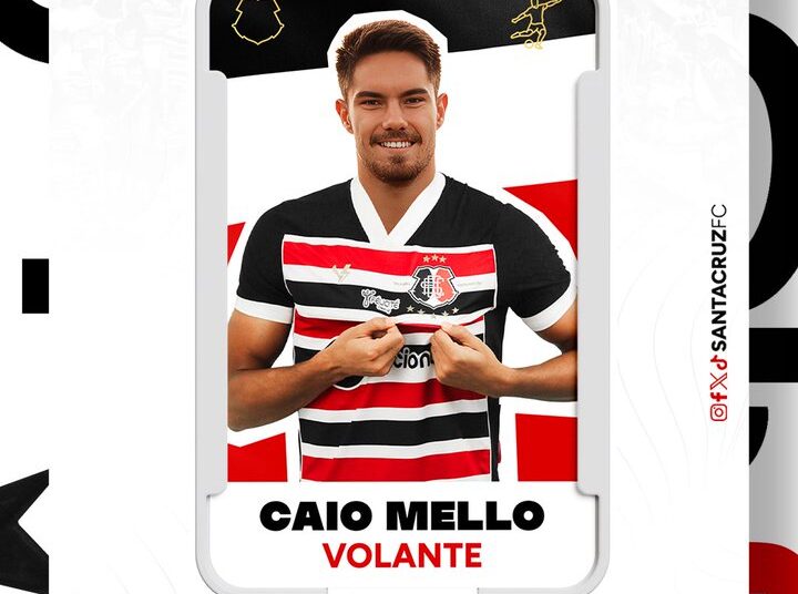 Santa Cruz oficializa contratação do volante Caio Mello