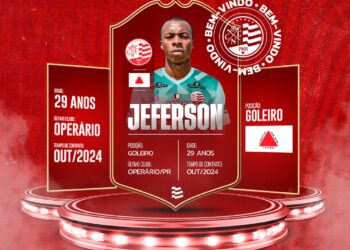 Náutico oficializa a contratação do goleiro Jeferson Romário, ex-Operário/PR
