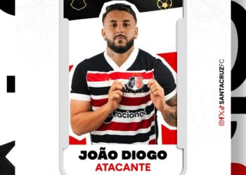 Santa Cruz oficializa contratação do atacante João Diogo, ex-Sampaio Corrêa; Quinto reforço para o ataque