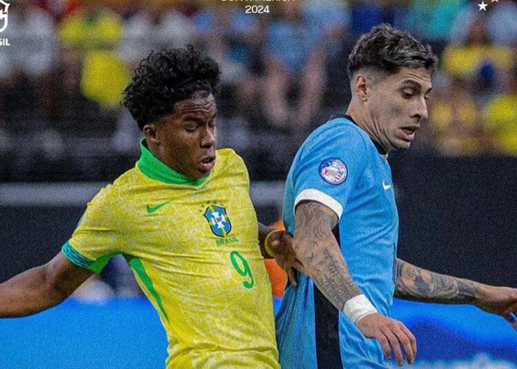 Brasil perde do Uruguai nos pênaltis e está fora da Copa América