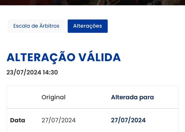 CBF altera horario do jogo entre Sport e Ponte Preta