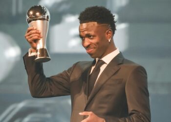 Vinícius Jr. vence o prêmio The Best da FIFA, de melhor jogador do mundo