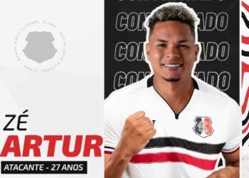 Santa Cruz oficializa contratação do atacante Zé Artur, ex-Central e Laguna/RN