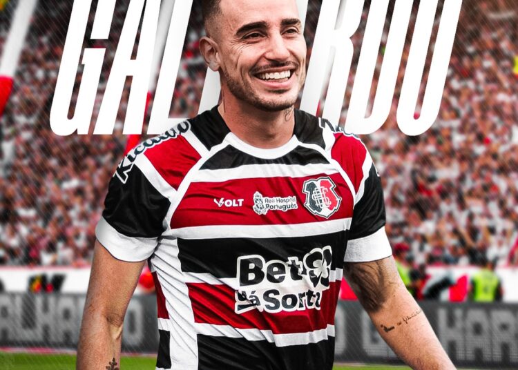 Santa Cruz oficializa contratação do atacante Thiago Galhardo