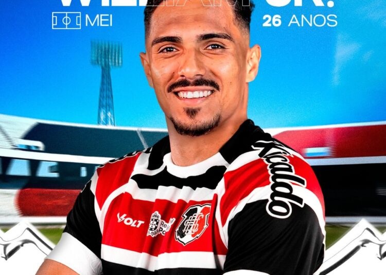 Santa Cruz confirma contratação do meia William Júnior, ex-Gama