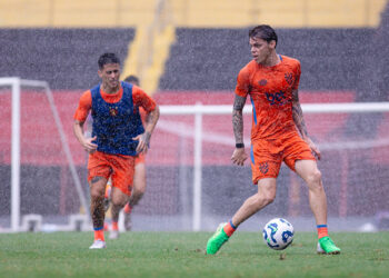 Sport se prepara para enfrentar o Ceará no Castelão. Foto: Paulo Paiva/Sport