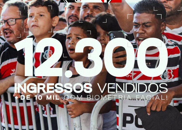 12.300 ingressos ja vendidos para o jogo entre Santa Cruz e Ferroviário-CE