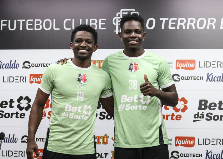 Janderson e Israel juntos pelo Santa Cruz. Foto: Evelyn Victoria