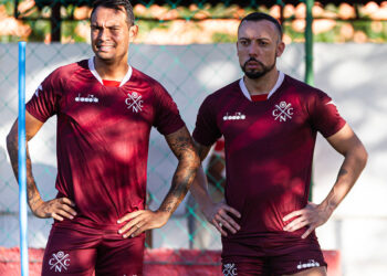 Vinicus e Paulo Sérgio são as esperanças de gols do Náutico contra o Caxias. Foto: Gabriel França/Náutico