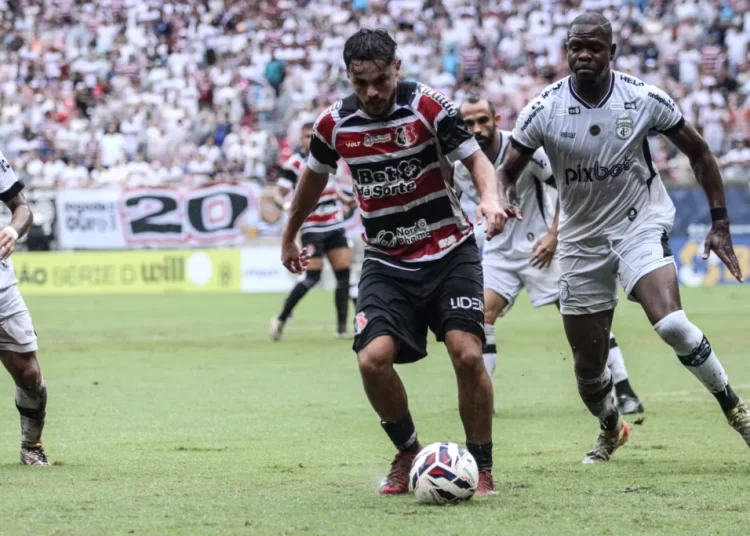 Santa Cruz vence o Treze na Arena Pernambuco. Foto: Evelyn Victória/Santa Cruz
