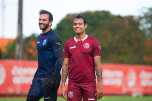 Muriel e Vinicius serão peças importantes para o Náutico contra o Anápolis. Foto: Gabriel França/Náutico