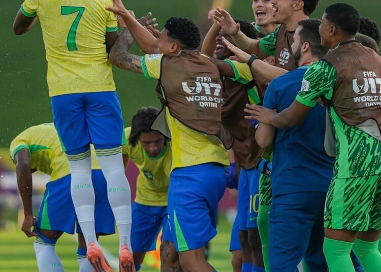 Capitão e garçom: Zé Lucas, do Sport, dá assistência em goleada do Brasil na estreia do Mundial sub-17