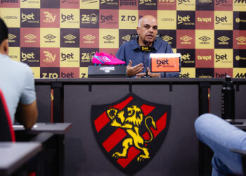 Yuri Romão segue correndo atrás para pagar salarios atrasados do Sport antes de oficializar a renuncia do clube. Foto: Paulo Paiva/Sport