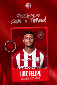 Luiz Felipe é anunciado como novo reforço do Náutico.