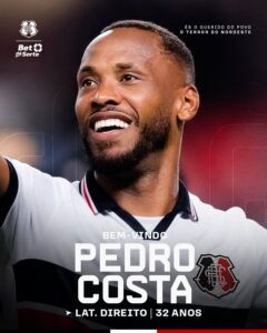 Santa Cruz anuncia Pedro Costa como novo lateral-direito Tricolor.