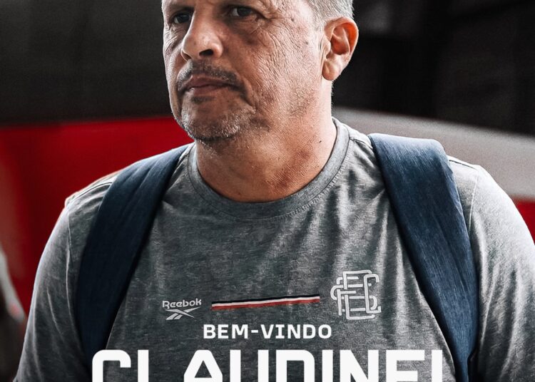 Santa Cruz oficializa Claudinei Oliveira como novo treinador e confirma saída de Harlei Menezes