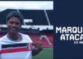 Santa Cruz anunciou Marquinhos como novo atacante. Foto: Reprodução do X/Santa Cruz