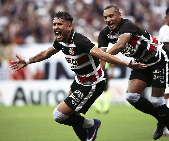 Pedro Favela comemora primeiro gol e valoriza crescimento do Santa Cruz na Série C