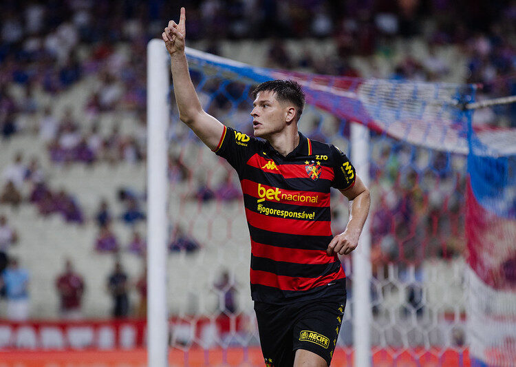 Perotti é a grande esperança de gols do Sport para encara o Fortaleza na semifinal da Copa do Nordeste. Foto: Paulo Matheus/ Sport Club do Recife